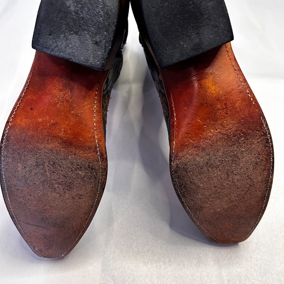 Lucchese 1883 Black Floral Boots - Picture 7 of 10